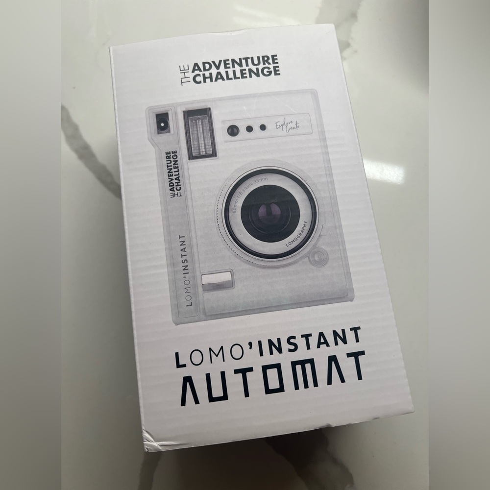 NIB lomography x The Adventure Challenge Lomo’Instant Automat Camera, White